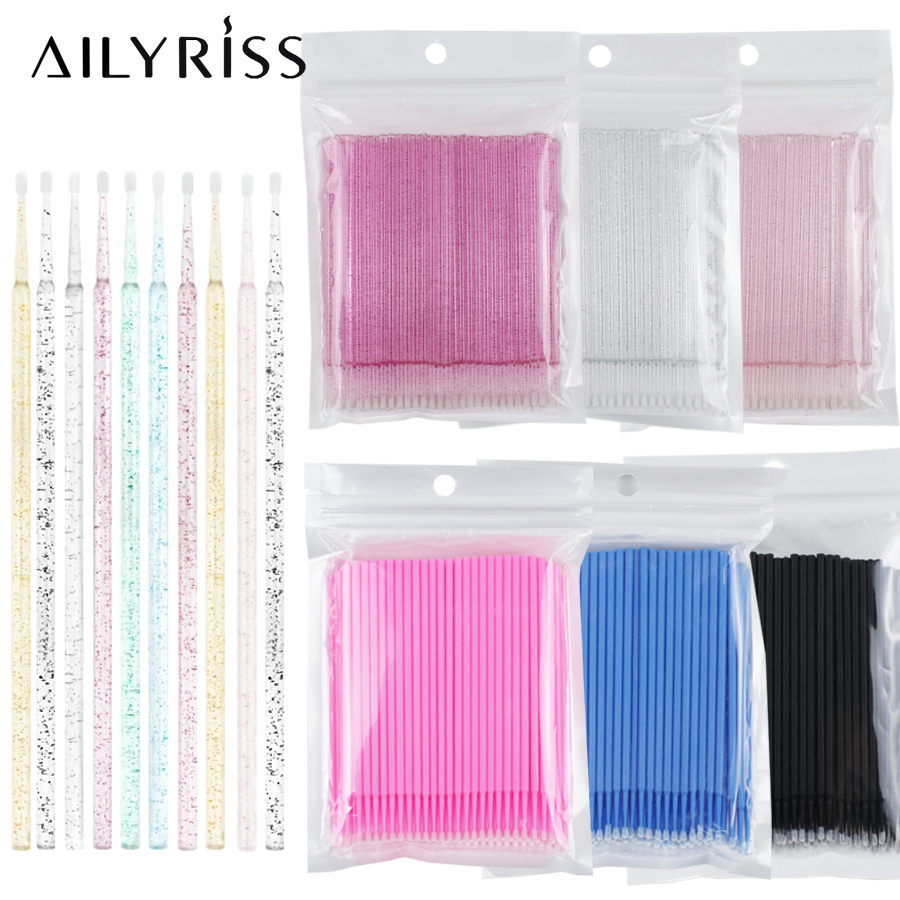 Eyelash Extension Class - 500 sztuk/partia jednorazowe aplikator mikro szczotki