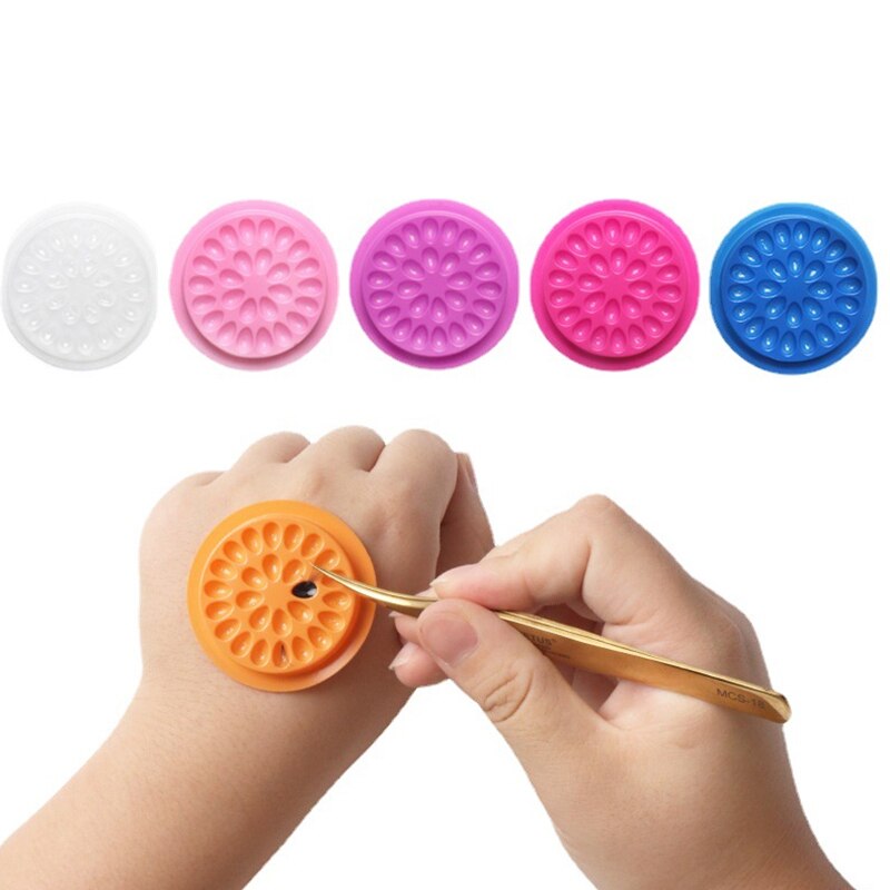 Lash Tray Organizer - 100 sztuk uchwyt na klej do