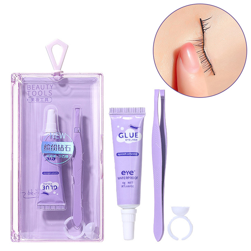 Eyelash Extension Eye Irritation - Klej do rzęs z zestawem pęset,